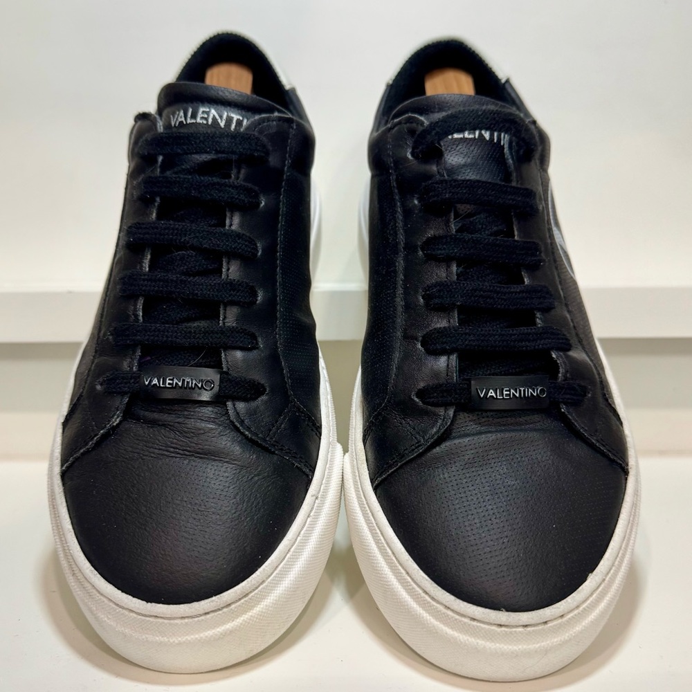 VALENTINO BY MARIO VALENTINO Febo Sauvage Pt. Leather Sneakers Men 7 Women 8.5 - Picture 4 of 16